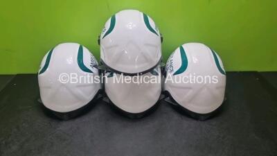 4 x Ambulance Safety Helmets