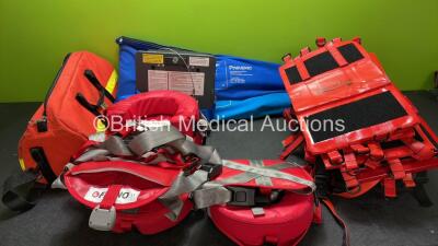 Mixed Lot Including 2 x Sager Emergency Splints, 1 x Toughbook Docking Station, 4 x Ferno Neomate Infant Restraint Systems, 11 x Bound Tree Neck Braces and 1 x Carry Bag