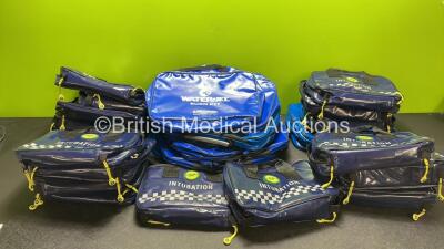 Job Lot of Bags Including Intubation Bags and Burn Kit Bags