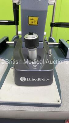 Lumenis Selecta Duet SLT/Yag Combo Laser Part Number GAS900000 with 2 x 12,5x Eyepieces on Motorized Table with Control Panel Display and Key (Powers Up with Key - Key Included -ZTV Invalid) * SN 10504 * * Mfd 2011 * - 6