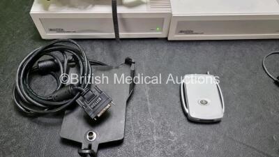 Job Lot Including 3 x Embla Communication Control Units (All Power Up) with 2 x Embla N-7000 Bedside Units, 2 x Embla MDrive and 3 x Embla Patient Units - 5