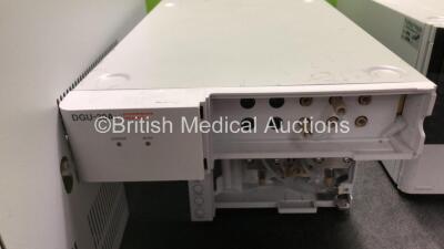 Job Lot Including 1 x Shimadzu SIL-20A Autosampler, 1 x Shimadzu LC-20AD Liquid Chromatograph, 1 x Shimadzu RF-20A Fluorescence Detector and 1 x Shimadzu DGU-20A3 Degasser (All Power Up with Missing Front Casing - See Photos) - 8