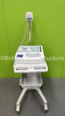 Mortara ELI 250c ECG Machine on Stand with 10 Lead ECG Leads (Powers Up) *S/N NA*