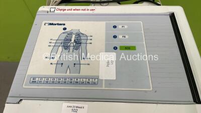 Mortara ELI 250c ECG Machine on Stand with 10 Lead ECG Leads (Powers Up) *S/N NA* - 3