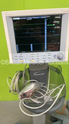 2 x Datascope Passport 2 Patient Monitors on Stands with Selection of Cables (Both Power Up) *S/N TS49742A9 / TM13947-L4* - 3