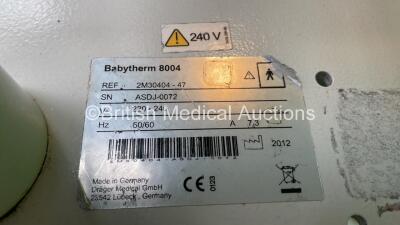 Drager Babytherm 8004 Infant Resuscitaire (Powers Up) *C* - 4