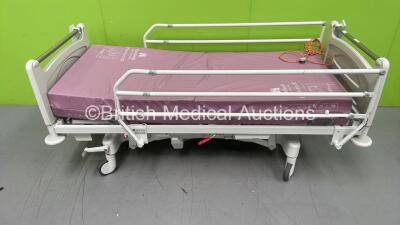 3 x Huntleigh Contoura Electric Hospital Beds with Mattresses and Controllers (2 x Power Up 1 x No Power - 1 x In Picture - 3 x In Lot) *S/N 873761 / 921963 / 921969*