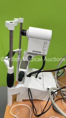 1 x Heidelberg Engineering HRT3 Confocal Laser Scanning System and 1 x Dicon CT 200 Corneal Topographer on Electric Table (Powers Up) - 4