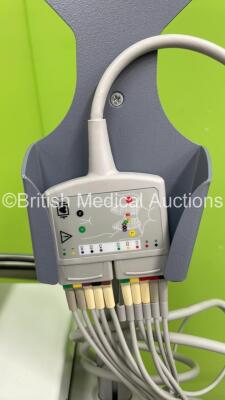 GE MAC 3500 ECG Machine on Stand with 10 Lead ECG Lead *Mfd 2011* (Powers Up) *SCA11263291PA* - 4