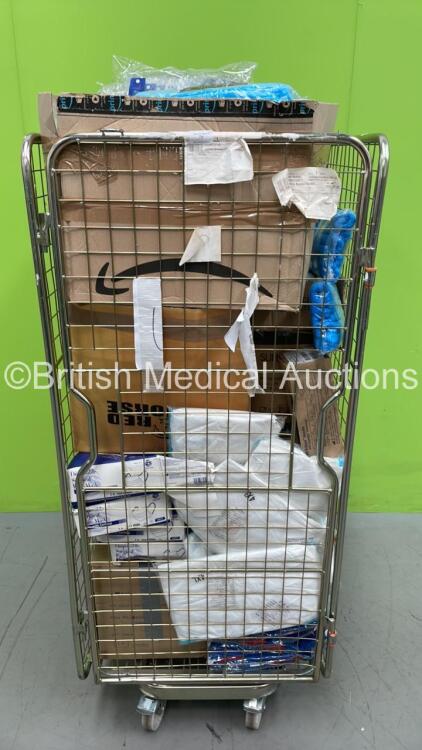 Large Quantity of Consumables Including Face Masks, Isolation Gowns, Coveralls and Overshoes