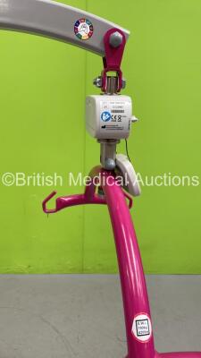 Arjo Minstrel Patient Hoist with Controller (Not Power Tested Due to No Battery - Damaged Scale - See Pictures) - 4