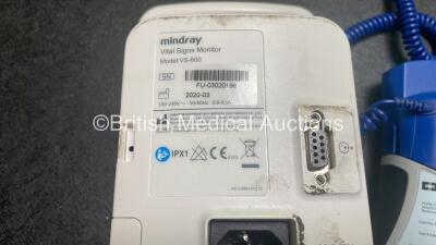 Mixed Lot Including 2 x Mindray VS-600 Patient Monitors (1 Powers Up, 1 No Power with Damage-See Photo) 1 x Alaris PK Pump (Powers Up) 2 x Covidien Filac ADA Thermometer (Both Untested Due to Possible Flat Batteries) 1 x Respironic REF 1112266 Nebulizer ( - 7