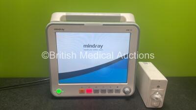 Mindray iPM 12 Patient Monitor Including ECG, SpO2, IBP1, IBP2, NIBP, T1 and T2 Options with 1 x Mindray CO2 Module (Powers Up) *SN FFE05026604, FH04055262*