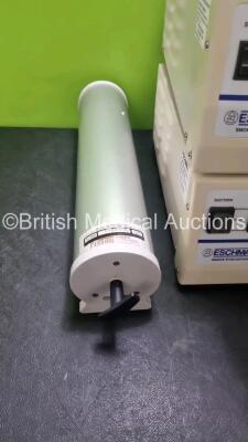 Mixed Lot Including 2 x Eschmann Smoke Evacuator Units, 2 x PCS-3000 Calibration Syringes and 1 x A&D TM-2655P Automatic Blood Pressure Monitor (Damage to Casing *SN SEUD4D1284 / SEUD4D1285 / 201406613 / 201406632* - 4