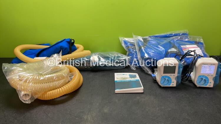 Mixed Lot Including 3 x Smart Vest Clearance System Balloons and 2 x Abbott FreeGo External Feeding Pumps with 2 x AC Power Supplies (Both Power Up)