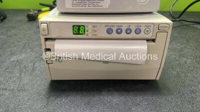 Mixed Lot Including 1 x Fisher & Paykel MR850AEK Respiratory Humidifier (Powers Up) 1 x Mitsubishi P93DW Printer (Powers Up) and 1 x Zethon Dual Footswitch - 3