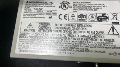 Mixed Lot Including 1 x Fisher & Paykel MR850AEK Respiratory Humidifier (Powers Up) 1 x Mitsubishi P93DW Printer (Powers Up) and 1 x Zethon Dual Footswitch - 5