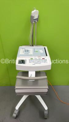 Mortara ELI 250c ECG Machine on Stand with 10 Lead ECG Leads (Powers Up) *S/N 114070193983*