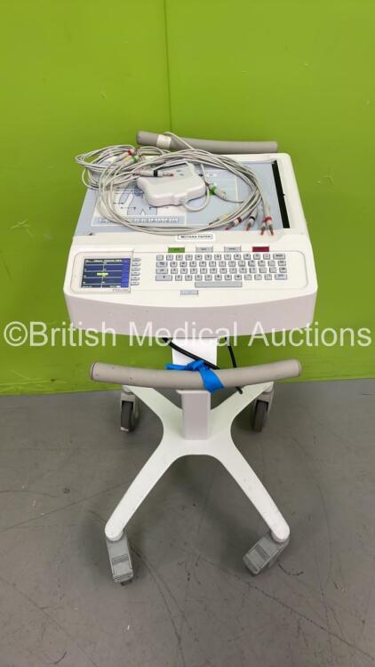 Mortara ELI 250c ECG Machine on Stand with 10 Lead ECG Leads (Powers Up) *S/N NA*