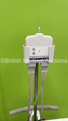 Mortara ELI 250c ECG Machine on Stand with 10 Lead ECG Leads (Powers Up) *S/N 114070193966* - 6