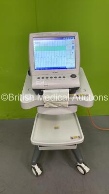 Edan F9 Fetal Monitor on Stand *Mfd 2016* (Powers Up - Damage to Trim - See Pictures)