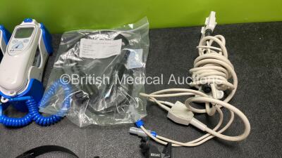 Mixed Lot Including 3 x Covidien Genius 2 Thermometers with Base Units, 1 x LSU DC Power Supply, 1 x Smiths Medical Logical MX960 Modular Transducer, 1 x Keeler Vista Otoscope and Telephonics Single Sided Headphone - 3