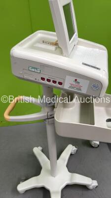 2 x Philips Avalon FM30 Fetal Monitors on Stands (Both Power Up - 1 x Missing Printer Cover - See Pictures) - 3