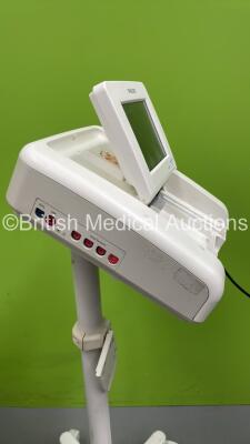 2 x Philips Avalon FM30 Fetal Monitors on Stands (Both Power Up - 1 x Missing Printer Cover - See Pictures) - 5
