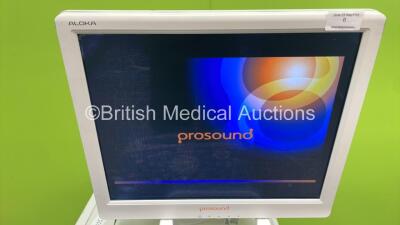 Aloka Prosound a10 Model SSD-a10 Ultrasound Scanner *Mfd 2010* with Olympus MAJ-1597 Cable (Powers Up with Missing Key - HDD REMOVED) *20085648* - 5