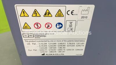 Aloka Prosound a10 Model SSD-a10 Ultrasound Scanner *Mfd 2010* with Olympus MAJ-1597 Cable (Powers Up with Missing Key - HDD REMOVED) *20085648* - 10