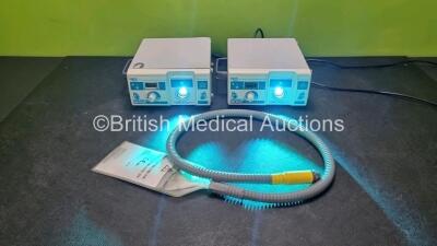 2 x Ohmeda Biliblanket Plus Phototherapy Systems (Both Power Up) Hours 1700 / 3412 *SN HDKM50298 / HCFB50957*