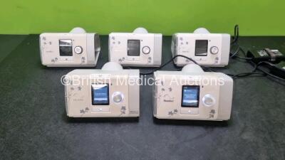 5 x ResMed Autoset For Her Airsense 10 CPAP Units (All Power Up - 4 x Humidifiers Chambers Missing) *S/N 22151816157 / 22161510600 / 22181283302 / 22201477570 / 22151782092*