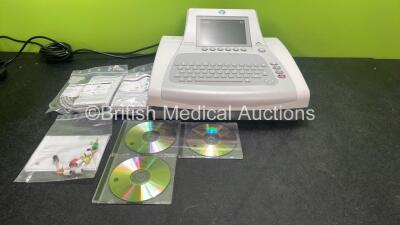 GE MAC 3500 ECG Machine *Mfd - 03/10/2018* with ECG Leads and Accessories (Powers Up in Excellent Condition)