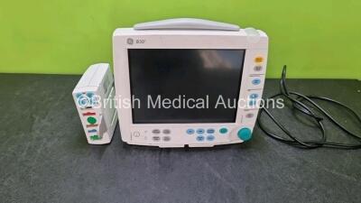 GE B30 Patient Monitor with 1 x GE E-PSMP-00 Module Including ECG, SpO2, T1-T2, P1-P2 and NIBP Options (Draws Power, Does Not Power Up) *SN 6823274 / SF313317457WA*