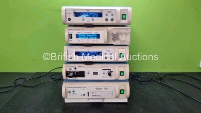 Job Lot of Smith & Nephew Dyonics Units Including 1 x 640 Image Management System, 1 x 300XL Xenon Light Source, 1 x Power, 1 x Access 15 Fluid Irrigation System and 1 x EP-1 (All Power Up) *SN 10082 / 0611CE678 / 00113 / 100450776 / 102336385*