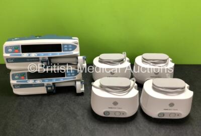 Mixed Lot Including 2 x CareFusion Alaris Plus GH Syringe Pumps (Both Power Up, 1 x Requires Service) and 4 x Pari Pari Boy Classic Compressors (3 x Power Up, 1 x Untested Due to Damaged Plug - See Photos) *SN 2Q22J00430 / 2Q21L09302 / 2Q22G01555 / 2Q22B1