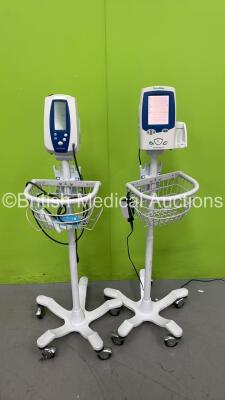 1 x Welch Allyn SPOT Vital Signs Monitor on Stand and 1 x Welch Allyn SPOT LXi Vital Signs Monitor on Stand (Both Power Up) *S/N 20131108234*