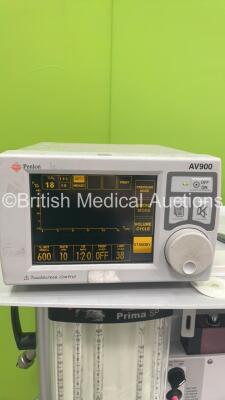 InterMed Penlon Prima SP Induction Anaesthesia Machine with InterMed Penlon AV900 Ventilator, Bellows, Absorber and Hoses (Powers Up) *S/N SP0203 74* - 3