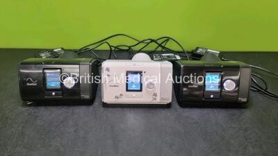 Job Lot Including 2 x ResMed Airsense 10 Autoset CPAP Units * 1 x Mfd 2022* 1 x ResMed Airsense 10 Autoset For Her CPAP Unit *Mfd 2020* (All Power Up) and 3 x Power Supplies *SN 23162162173 / 22201619441 / 23223089164*