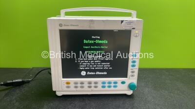 GE Datex Ohmeda F-CM1-04 Compact Anaesthesia Monitor (Powers Up)