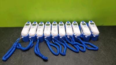 35 x Covidien Genius 3 Thermometers with Base Units (10 x In Photo Only)