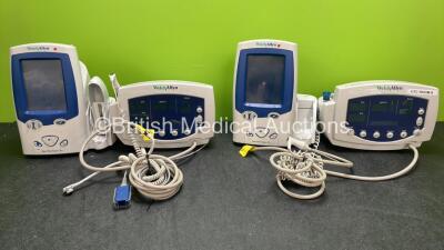 Job Lot of Patient Monitors Including 2 x Welch Allyn Spot Vital Signs LXi Patient Monitors (Both Power Up) 2 x Welch Allyn 53NTO Patient Monitors (Both Power Up when Tested with Stock Power Supplies-Power Supplies Not Included) *SN JA085501, JA085504, 20