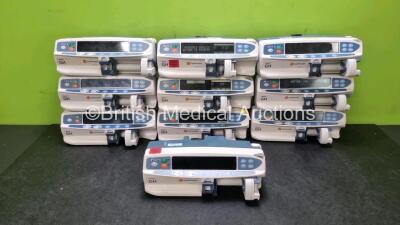 10 x Carefusion Alaris GH Syringe Pumps (All Power Up) *SN 800225682 / 8002259482 . 800259595 / 800253367 / 800225690 / 800237975 / 800289119 / 800287311 / 800225631 / 800246623*