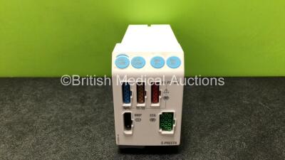 GE Type E-PRESTN-00 Module with ECG, SpO2, T1, T2, P1, P2 and NIBP Options *SN 6441426*