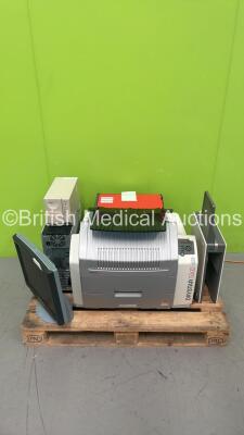 Agfa Drystar 5302 CR Reader Type 5366/100 with ID Tablet, Cassettes, Monitor and PC (Powers Up - Error Shown - See Pictures)