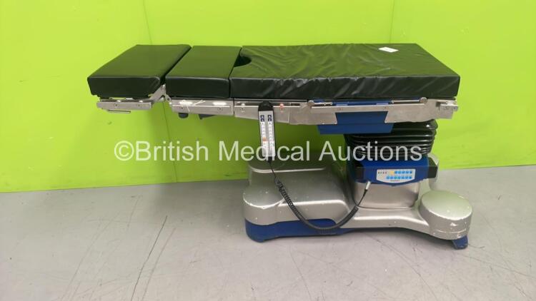 Maquet Alphamaxx Electric Operating Table Model No 1133.12B3 with Controller and Cushions (Incomplete)