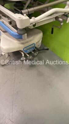 1 x Hill-Rom Transtar Hydraulic Patient Trolley with Mattress (Hydraulics Tested Working) and 1 x Bristol Maid Hydraulic Patient Couch (Missing / Damaged Wheel) *S/N NA* - 5