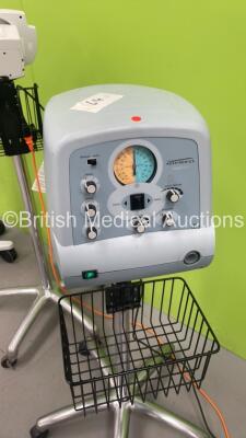 Welch Allyn ProPaq CS Patient Monitor on Stand with Selection of Leads (Powers Up), 1 x Welch Allyn 53N00 Vital Signs Monitor on Stand (Powers Up with Error - See Pictures) and 1 x Respironics Cough Assist on Stand (Powers Up) *S/N GA117779 / 009872* - 8