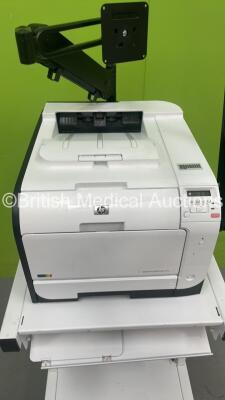 Carefusion Trolley with HP Laserjet Pro 400 Colour Printer (Powers Up) *S/N CNFF739767* - 5