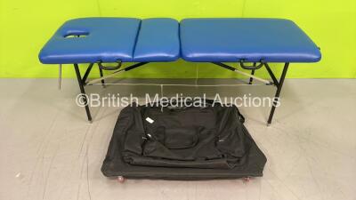 Portable Iron Massage Table in Case (Stock Photo Used)